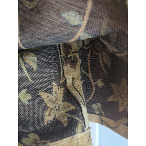 Jane Ashley Clothing Women's S Gold Tan Button Up Corduroy Carpet Floral Jacket - Picture 8 of 8